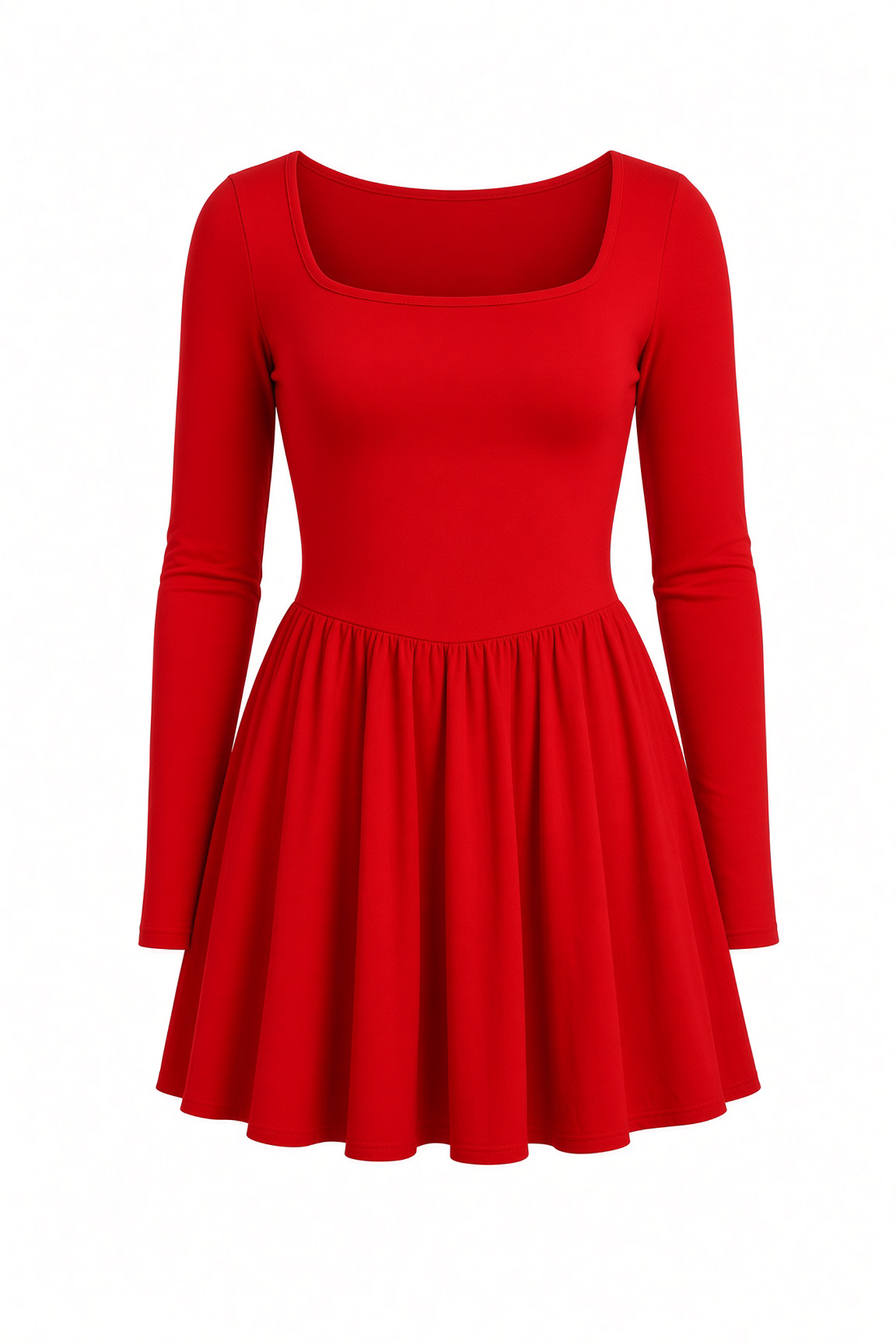 Daily Wear Long Sleeve Mini Dress
