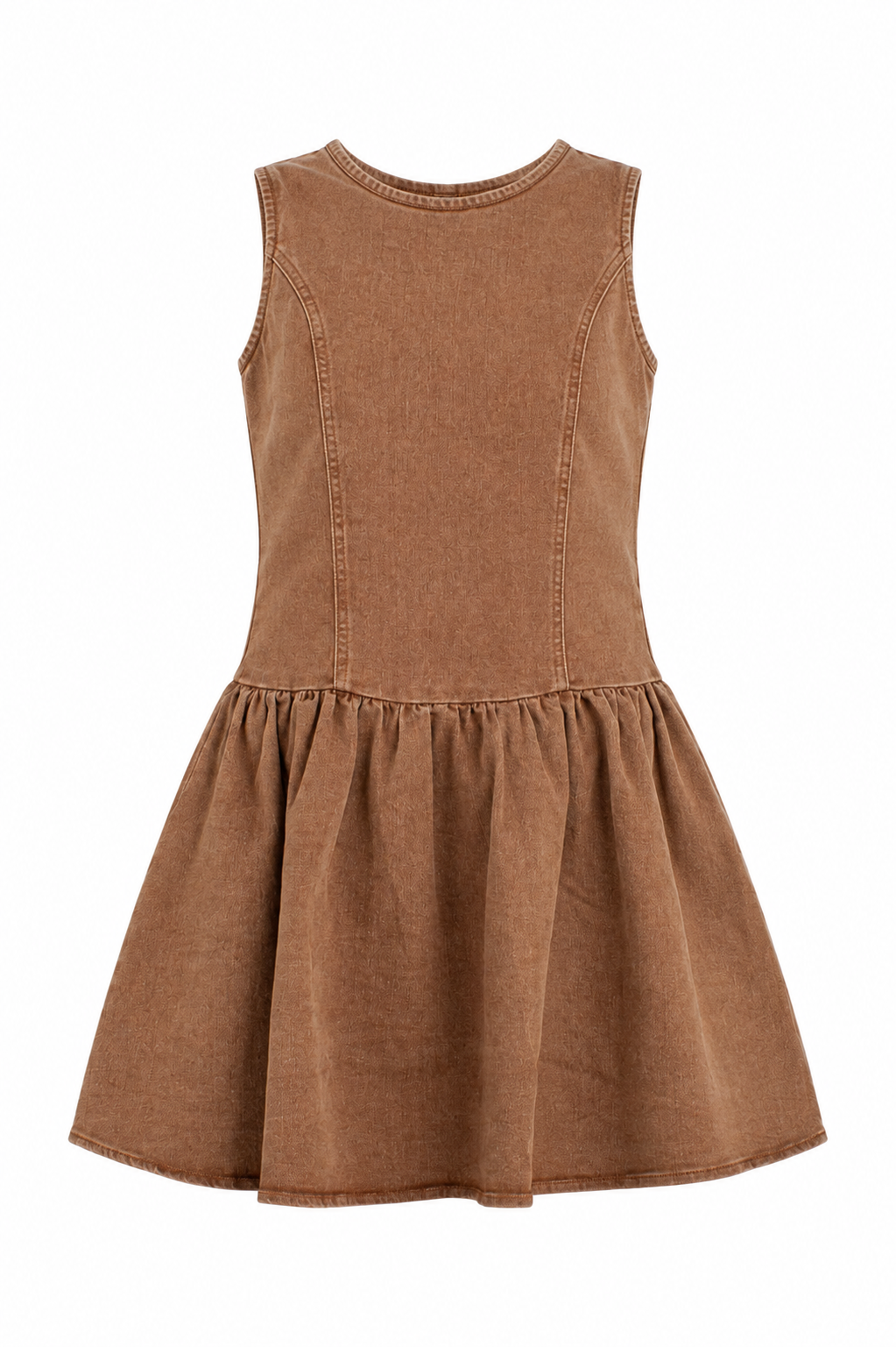Cover Girl Drop Waist Denim Mini Dress