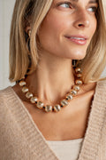 Bailey Gold Beaded Statement Necklace