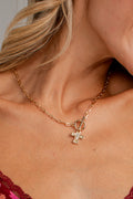 Callie Cross Pendant Gold Necklace