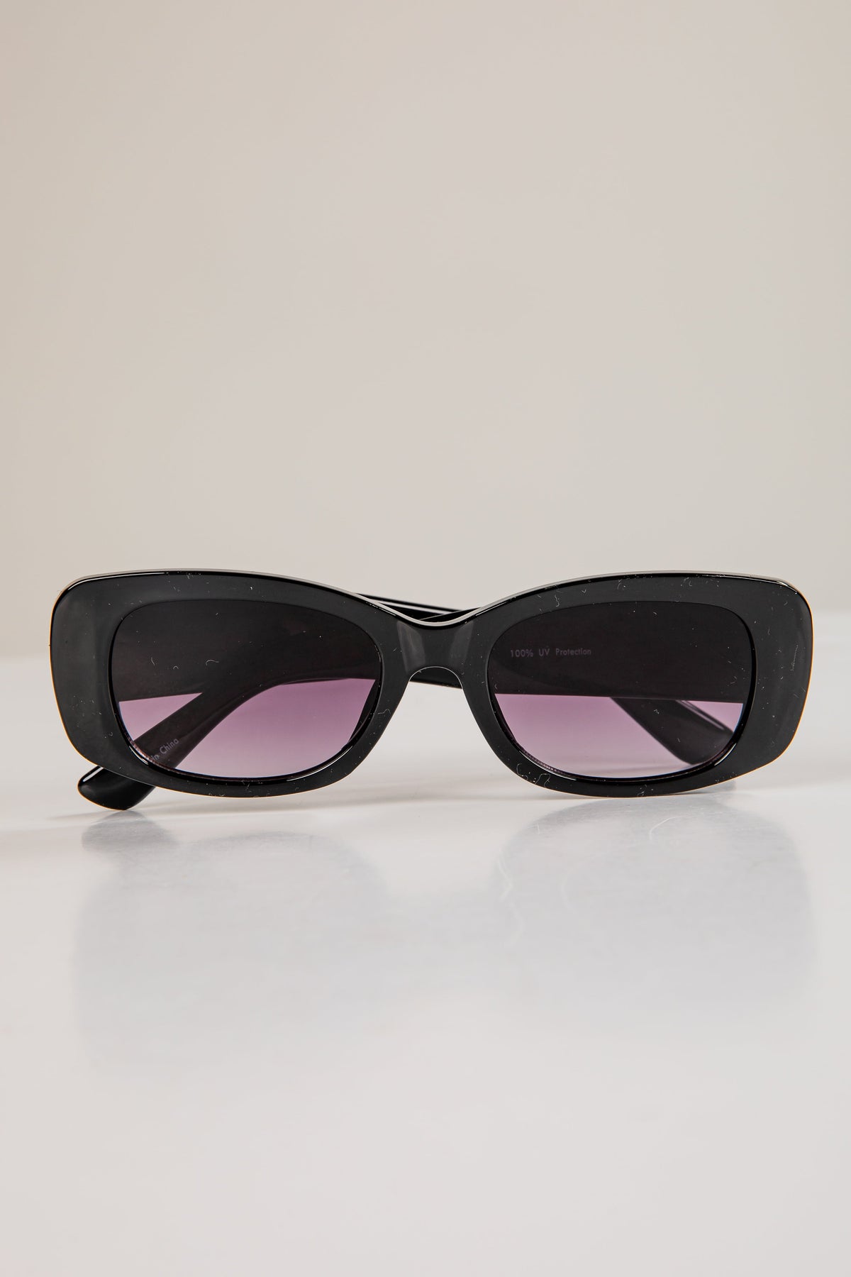 Better Than I Imagined Black Oval Sunglasses