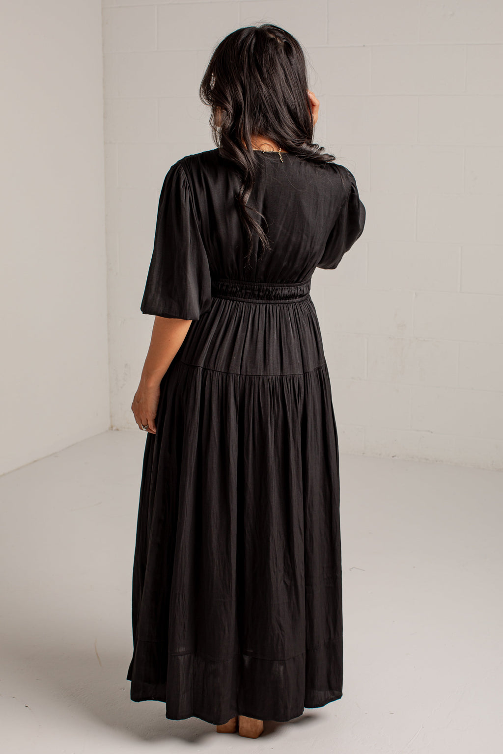 Beautifully Yours Puff Sleeve Maxi Dress
