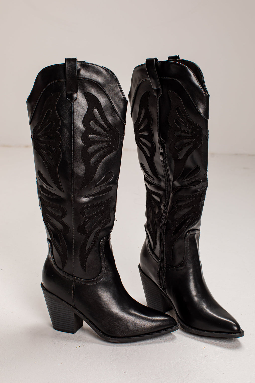 Born To Be Wild Black Western Boots