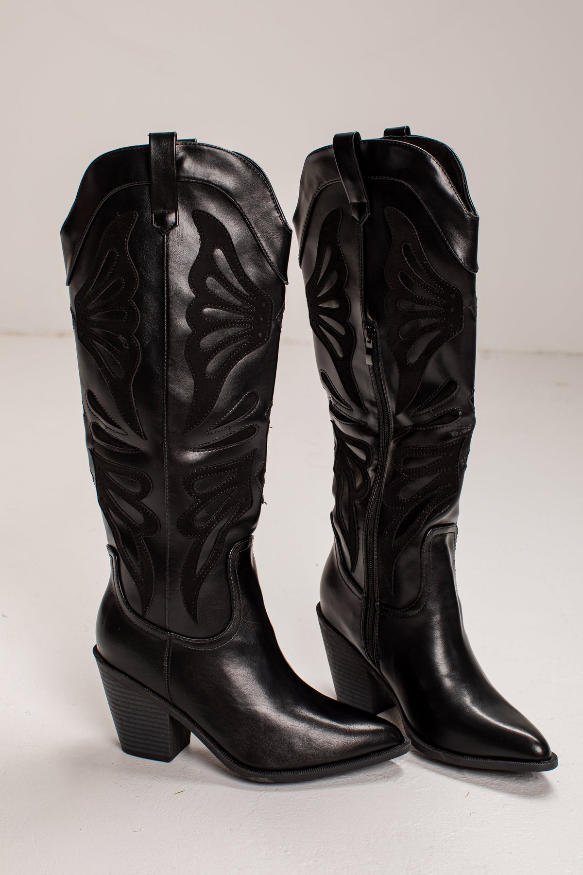 Born To Be Wild Black Western Boots