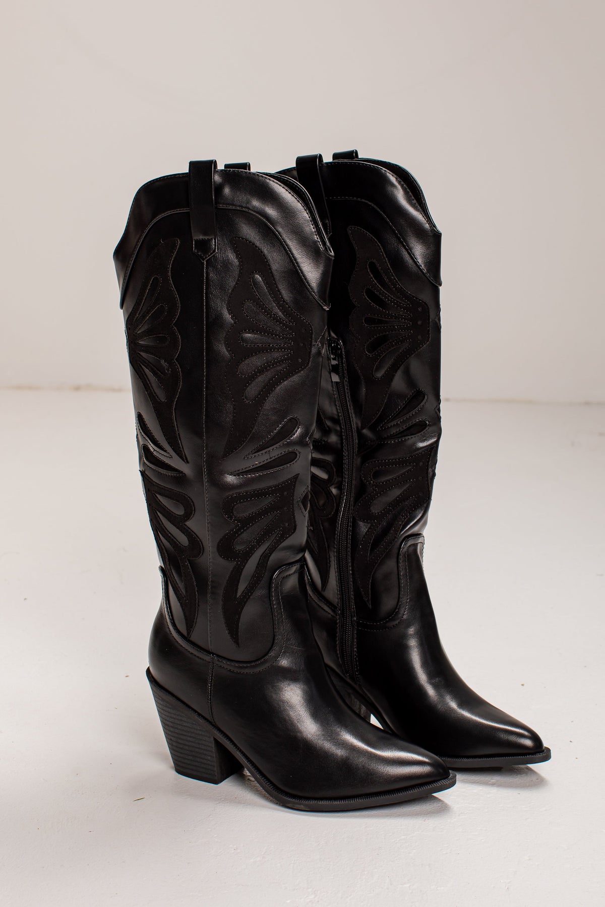 Born To Be Wild Black Western Boots