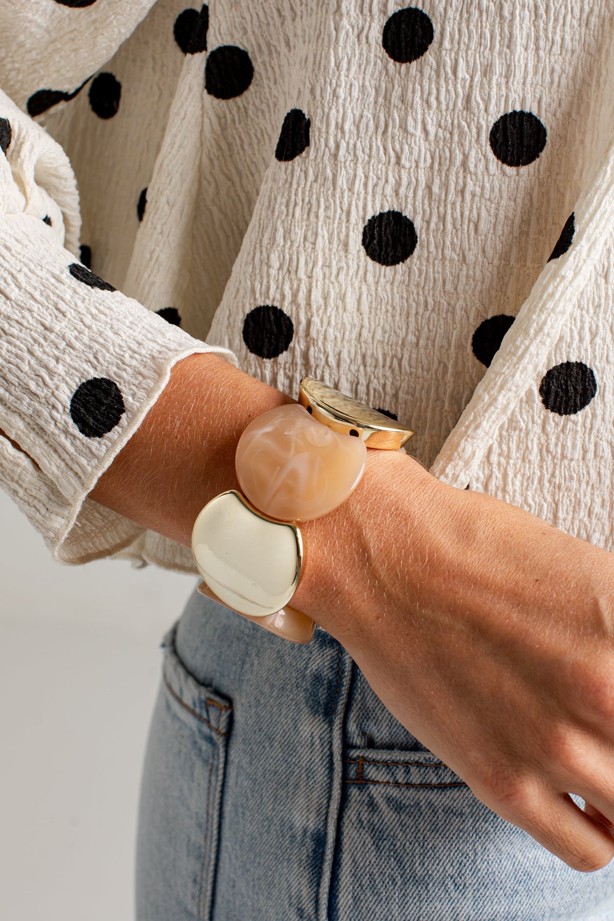Brielle Blush Statement Bracelet