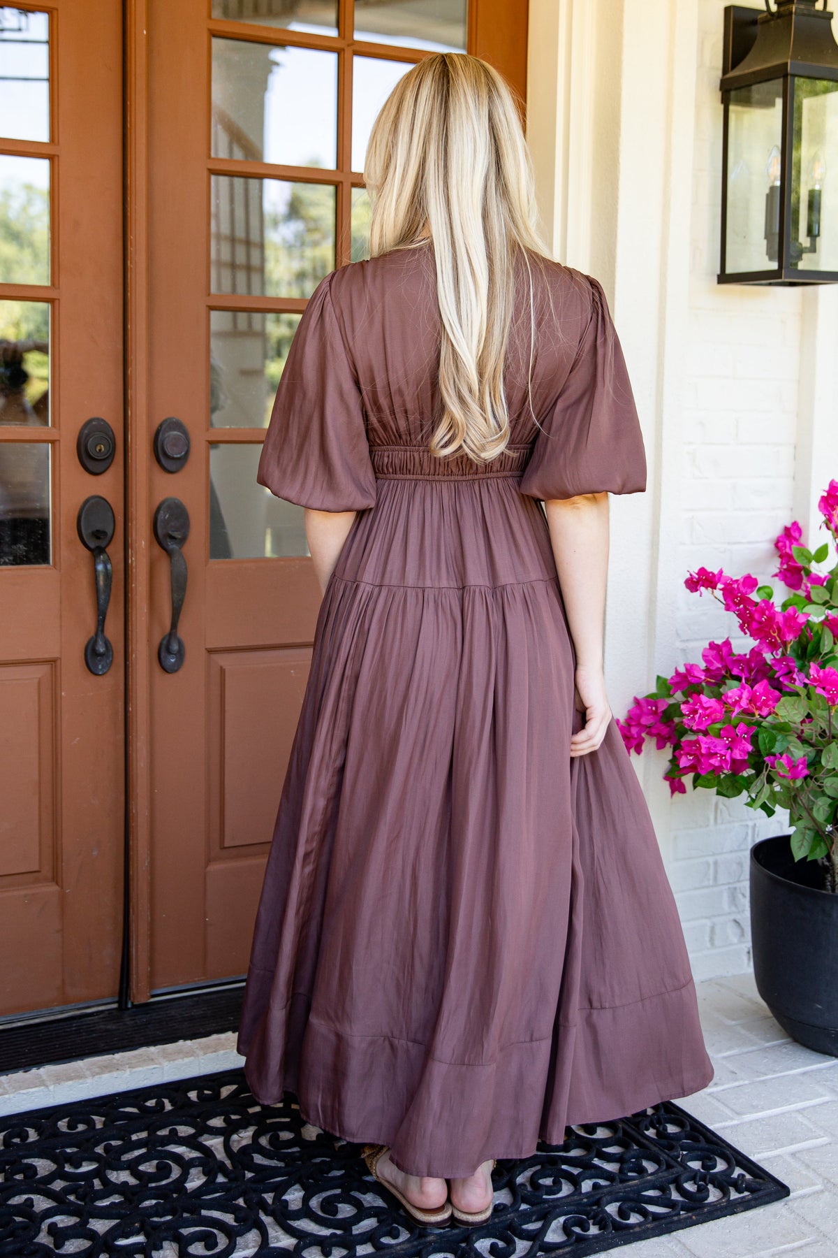 Beautifully Yours Puff Sleeve Maxi Dress