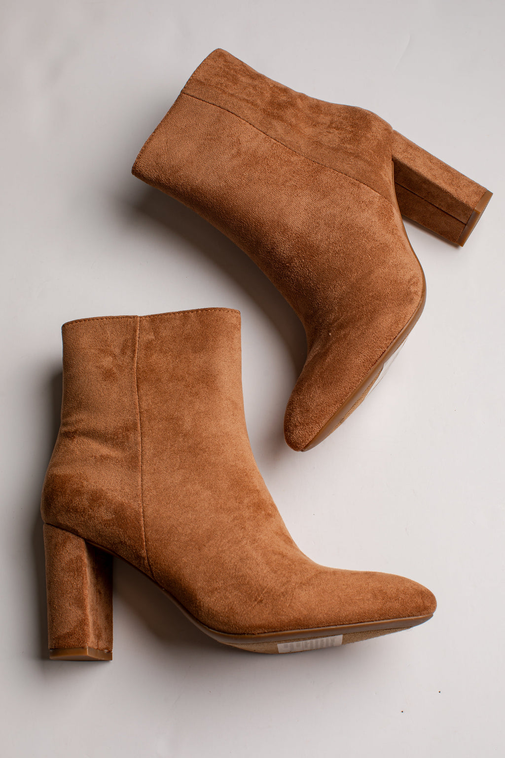Current Obsession Camel Ankle Booties