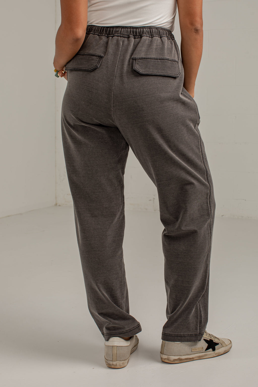 Cozy Company Charcoal Drawstring Pants