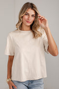 Classic Intentions Cream Suede Blouse