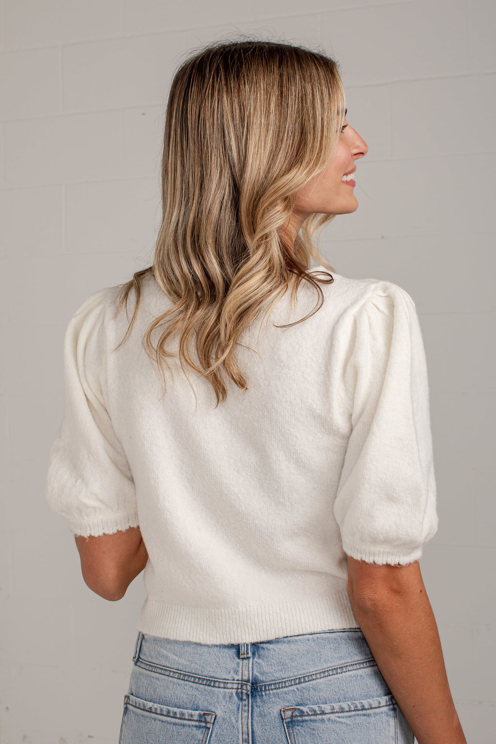 Always A Good Choice Cream Sweater