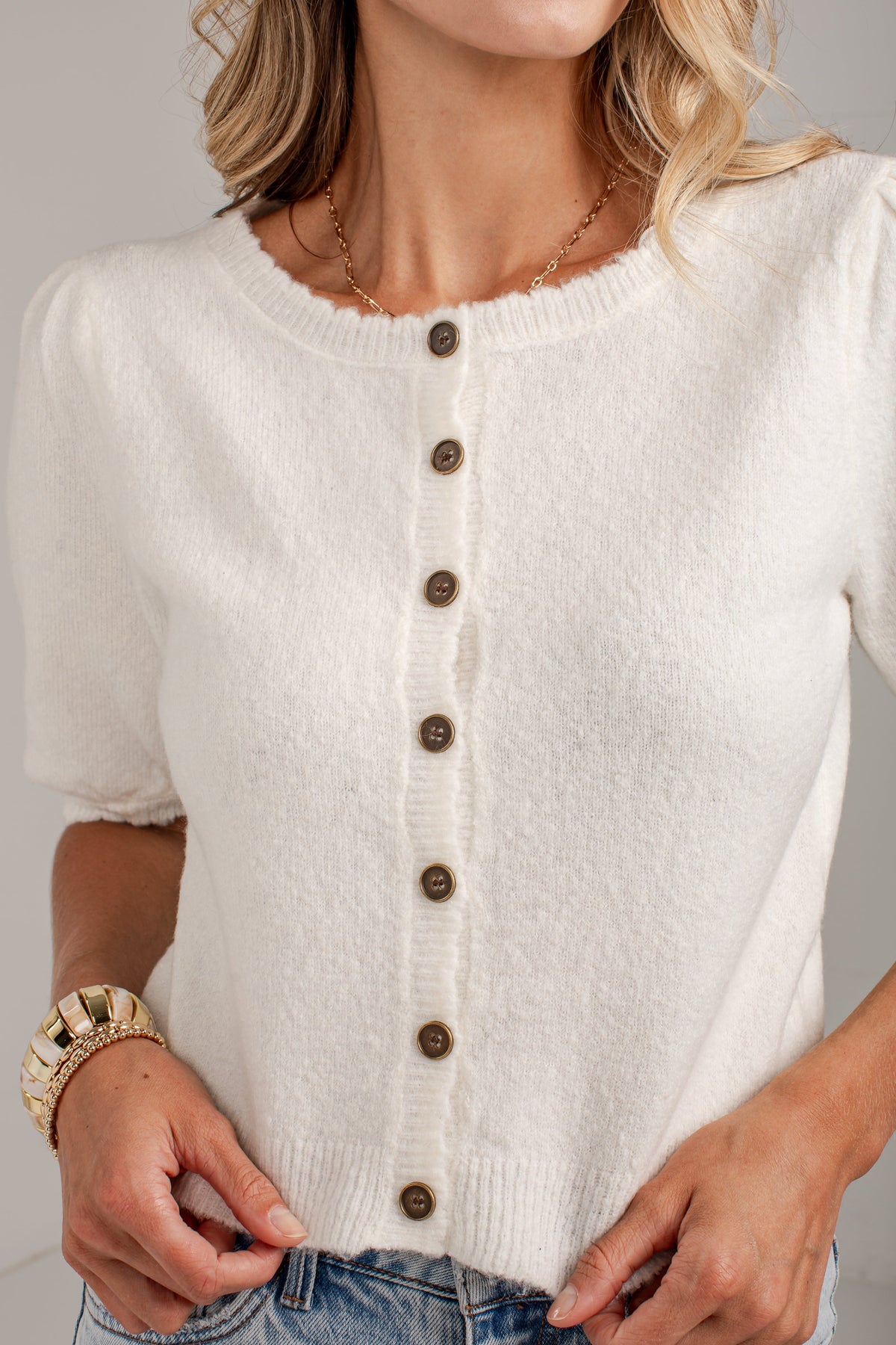Always A Good Choice Cream Sweater