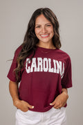 Burgundy Carolina Graphic Tee