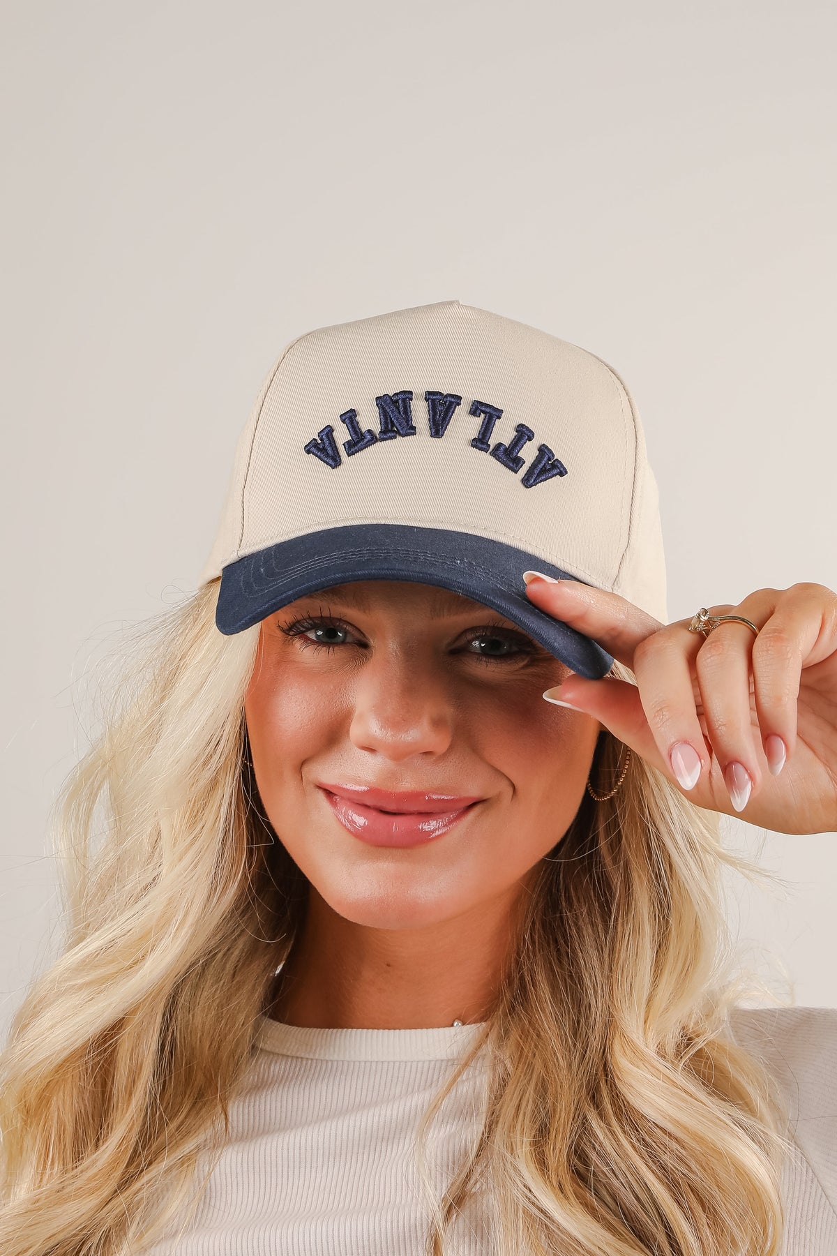 Atlanta Embroidered Color Block Hat