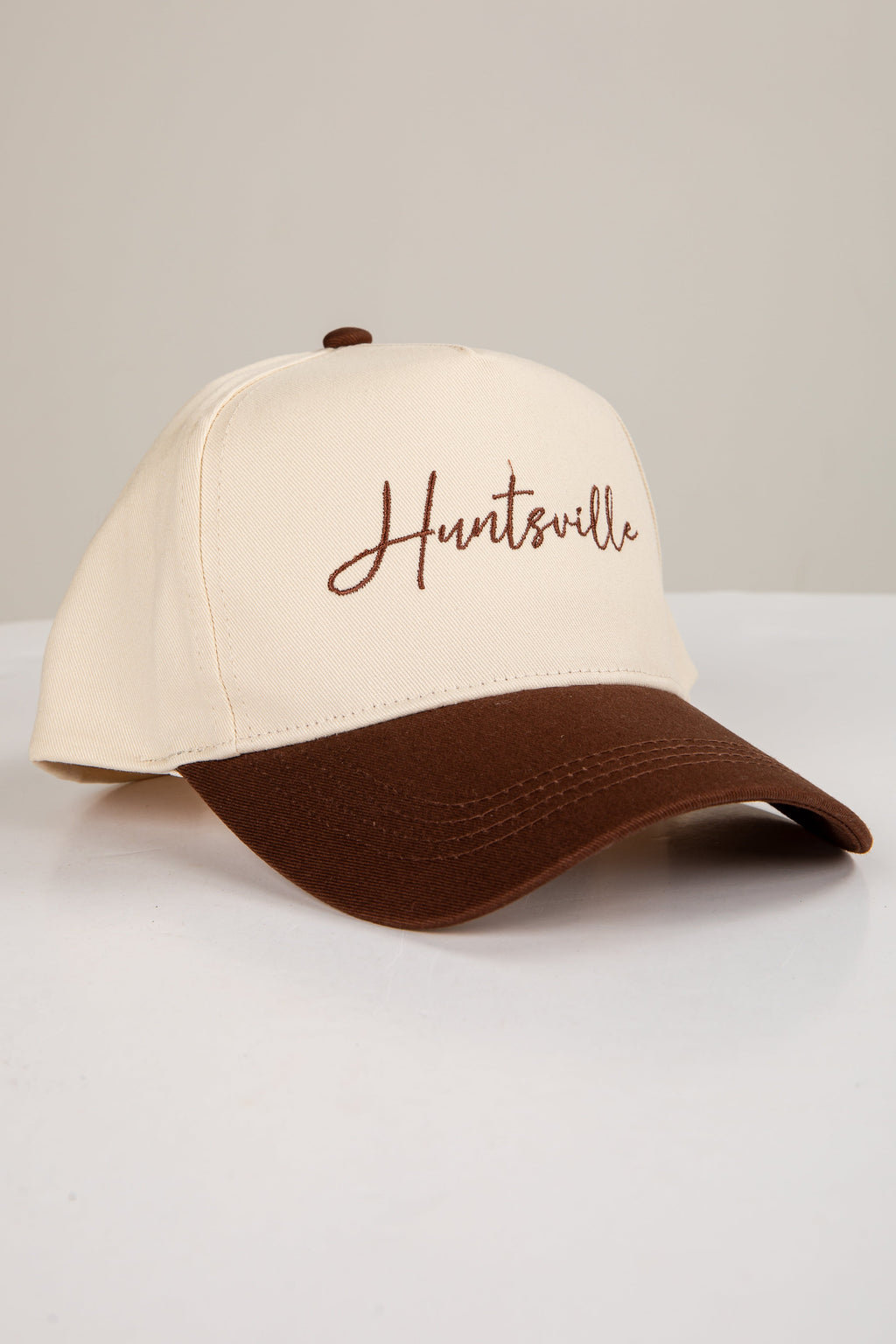 Brown Huntsville Script Embroidered Hat