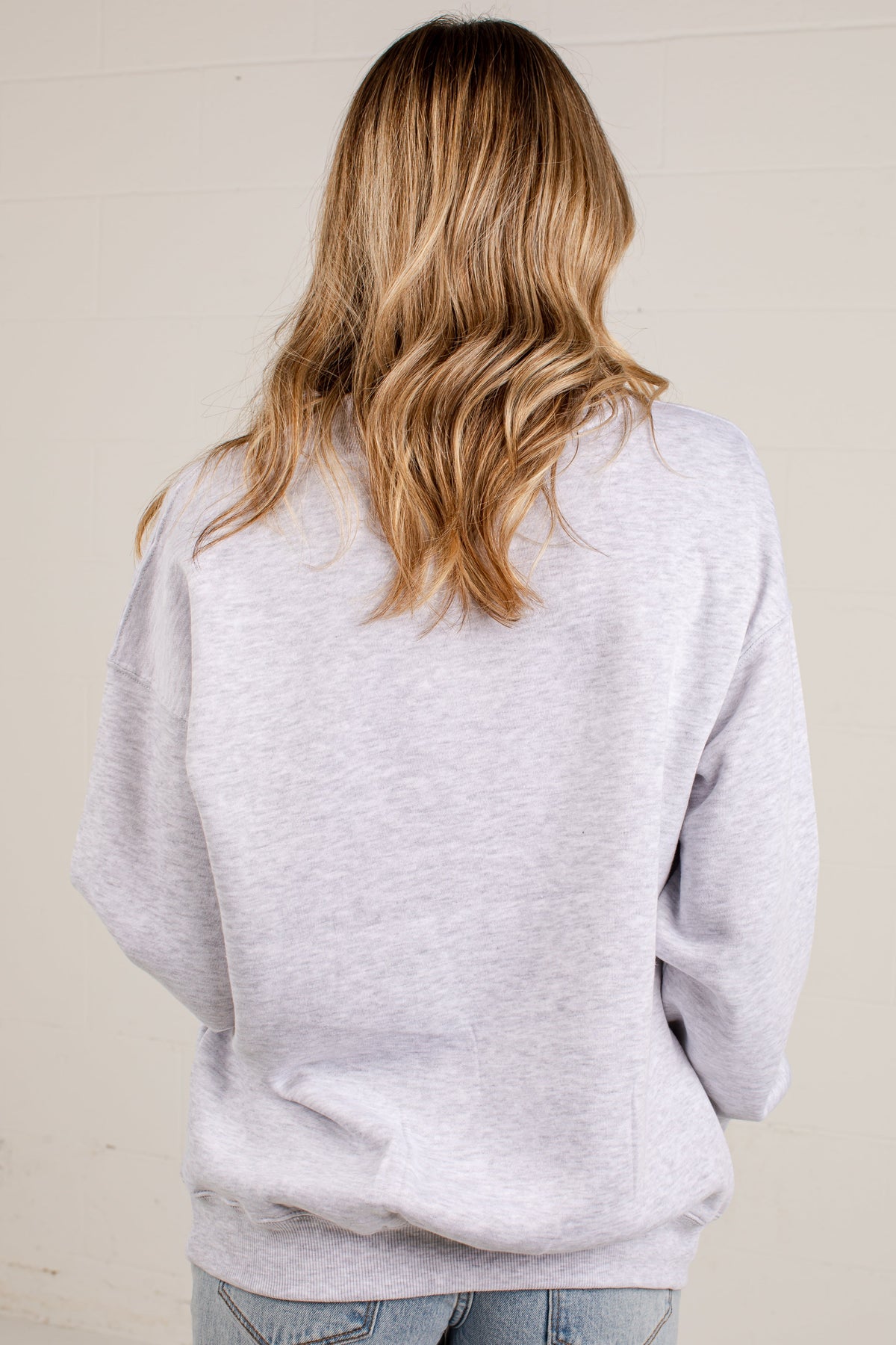 Chop Chop Script Mock Neck Pullover