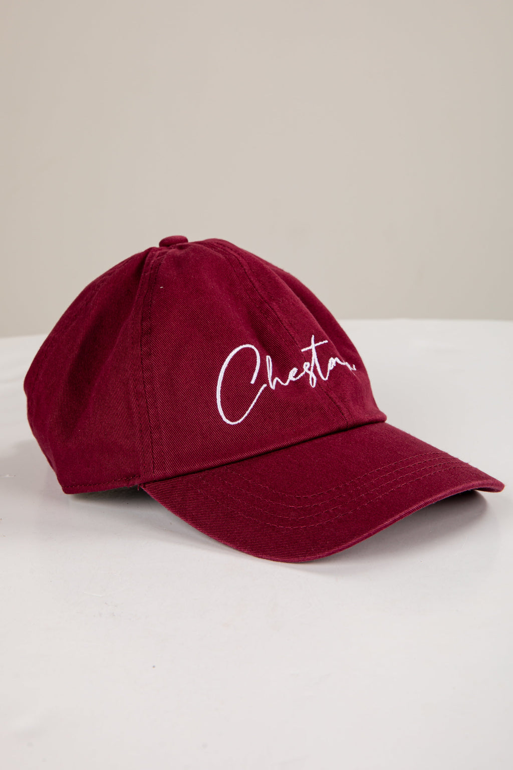 Burgundy Chestatee Script Hat