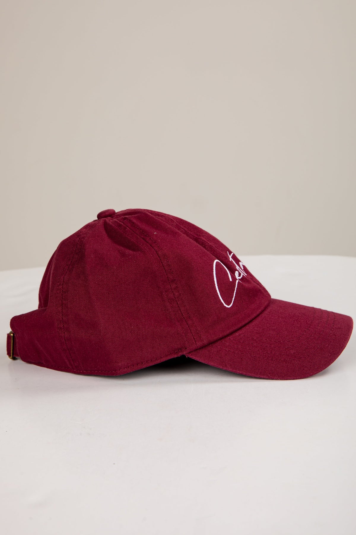 Burgundy Chestatee Script Hat