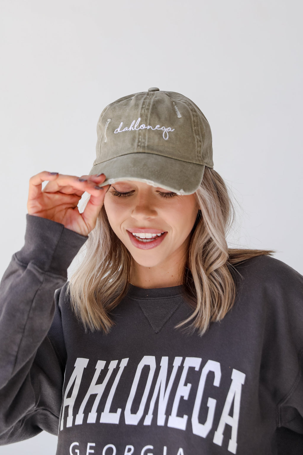 Dahlonega Vintage Script Embroidered Hat