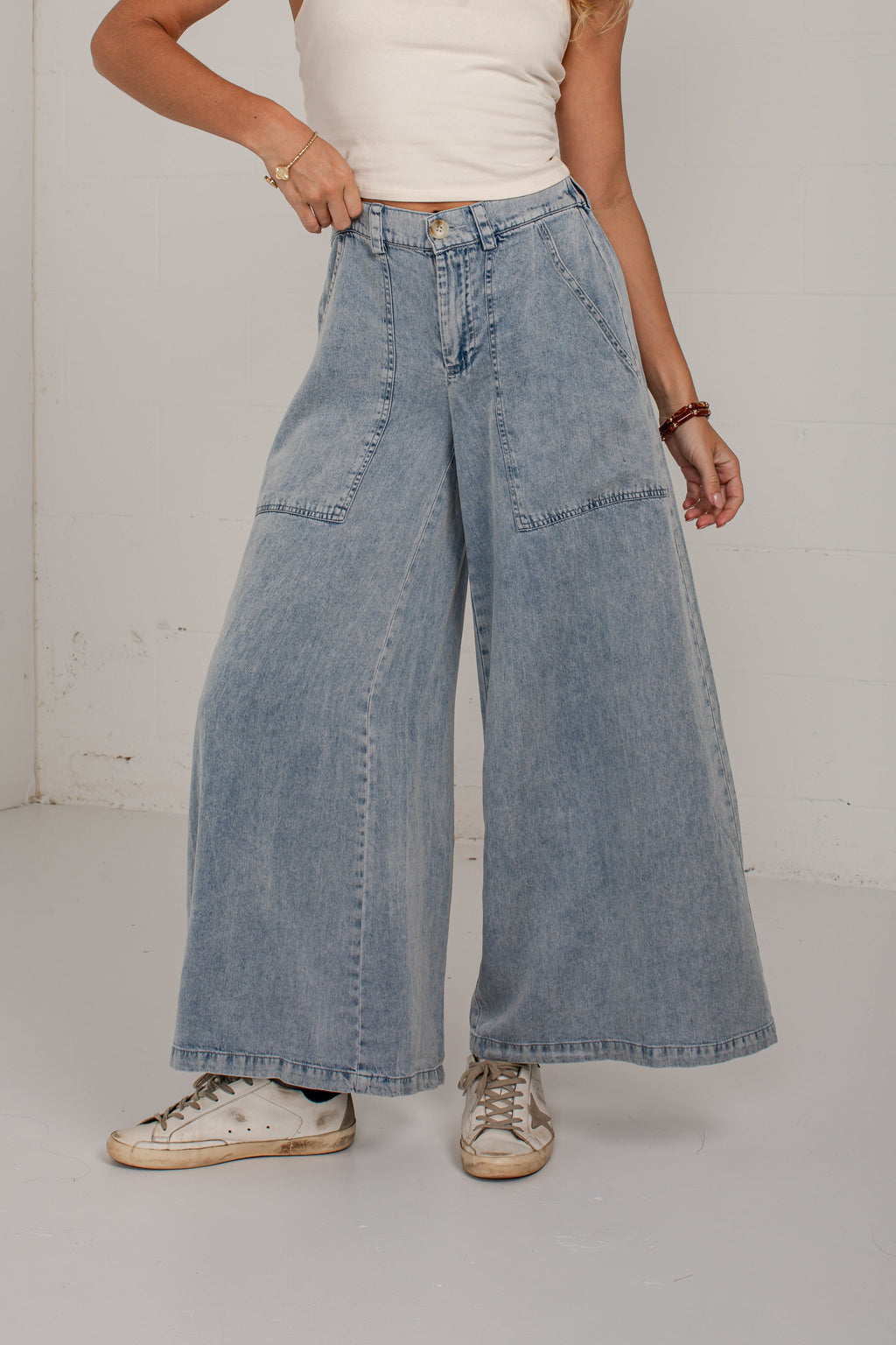 Chic Vision Denim Wide Leg Pants