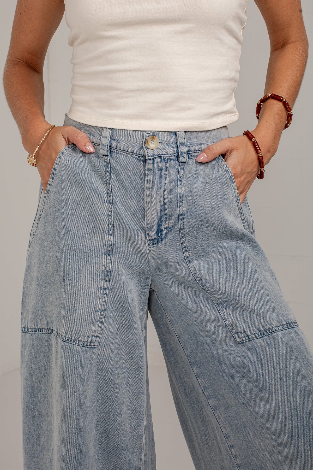Chic Vision Denim Wide Leg Pants