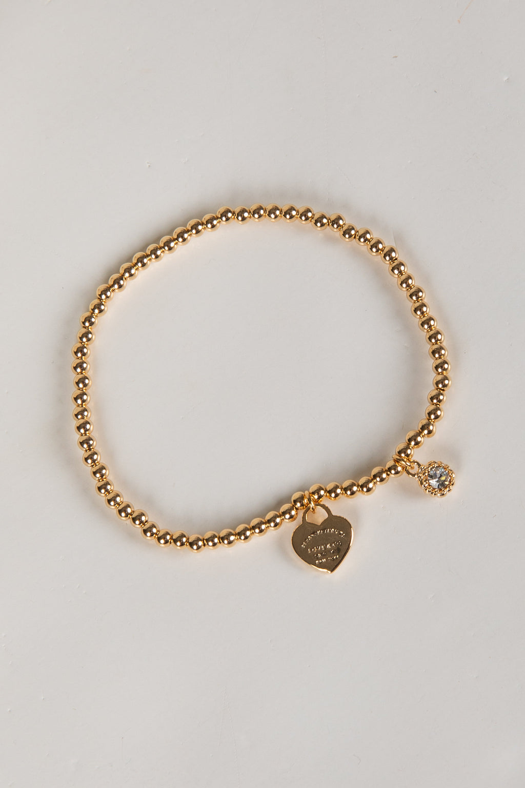 Bella Gold Beaded Chain Bracelet