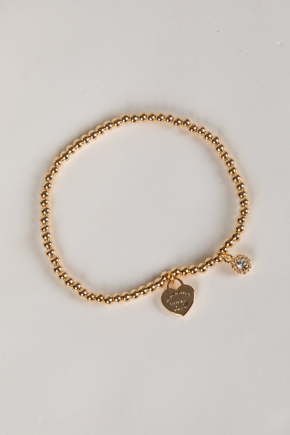 Bella Gold Beaded Chain Bracelet