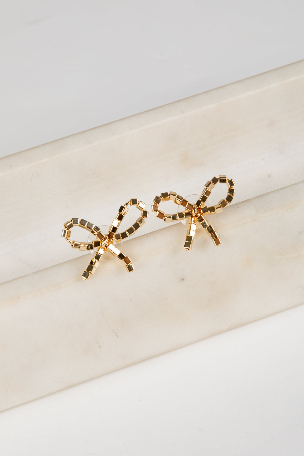 Cecelia Gold Bow Earrings