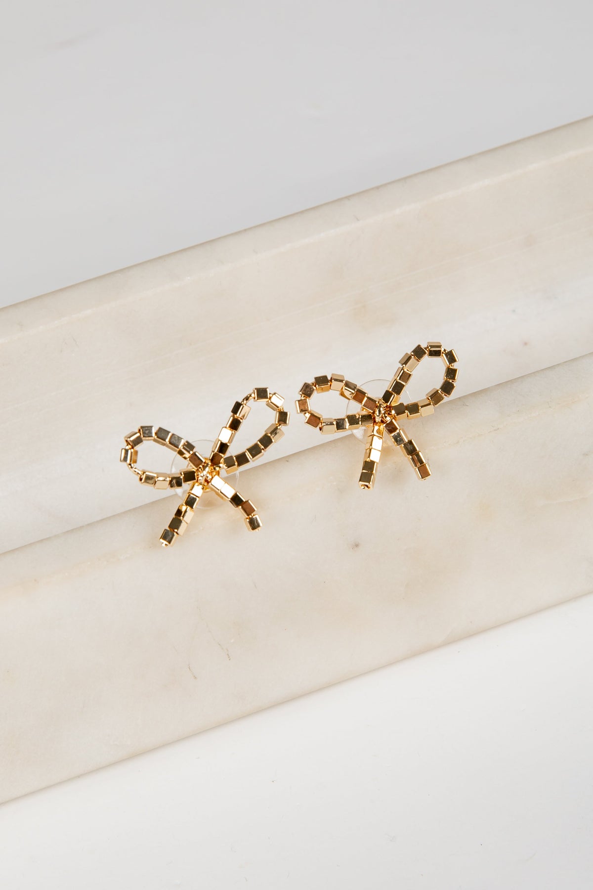 Cecelia Gold Bow Earrings