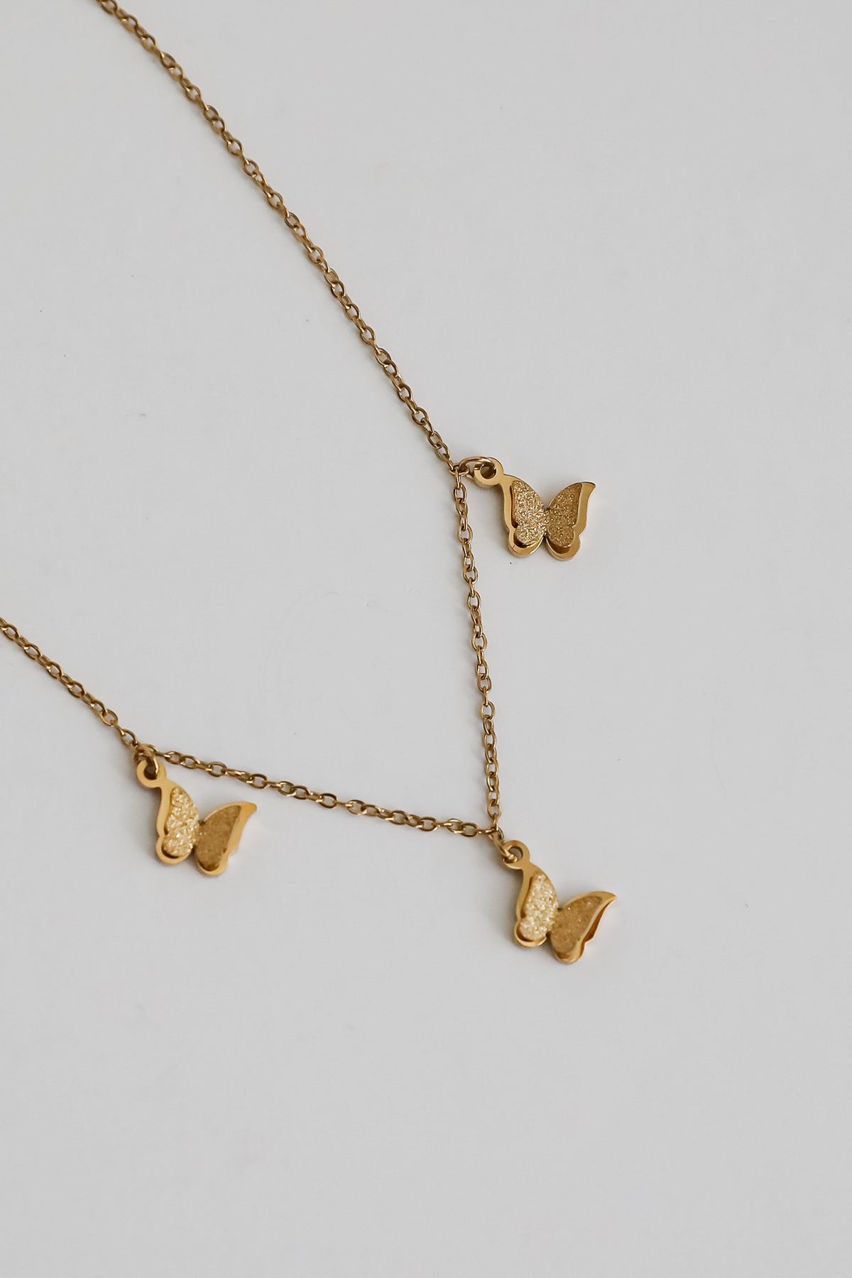 Ariana Gold Butterfly Charm Anklet