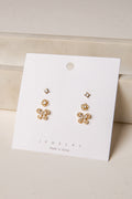 Chelsea Gold Stud Earrings Set