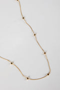 Alyssa Gold Beaded Chain Necklace