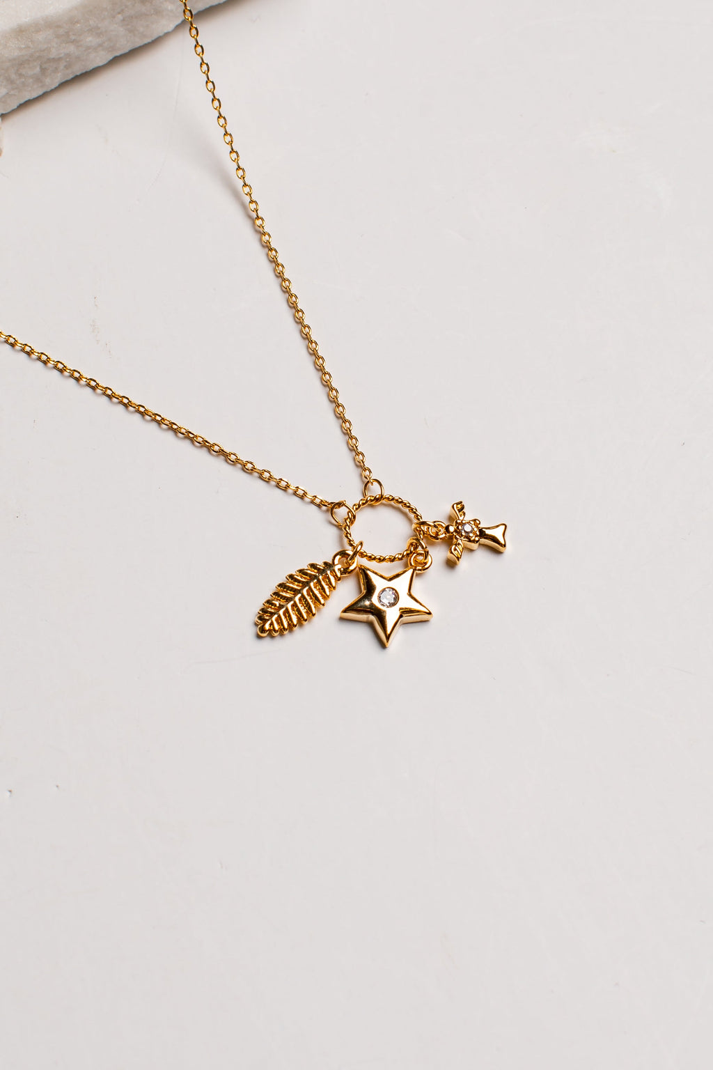 Coralie Gold Charm Necklace