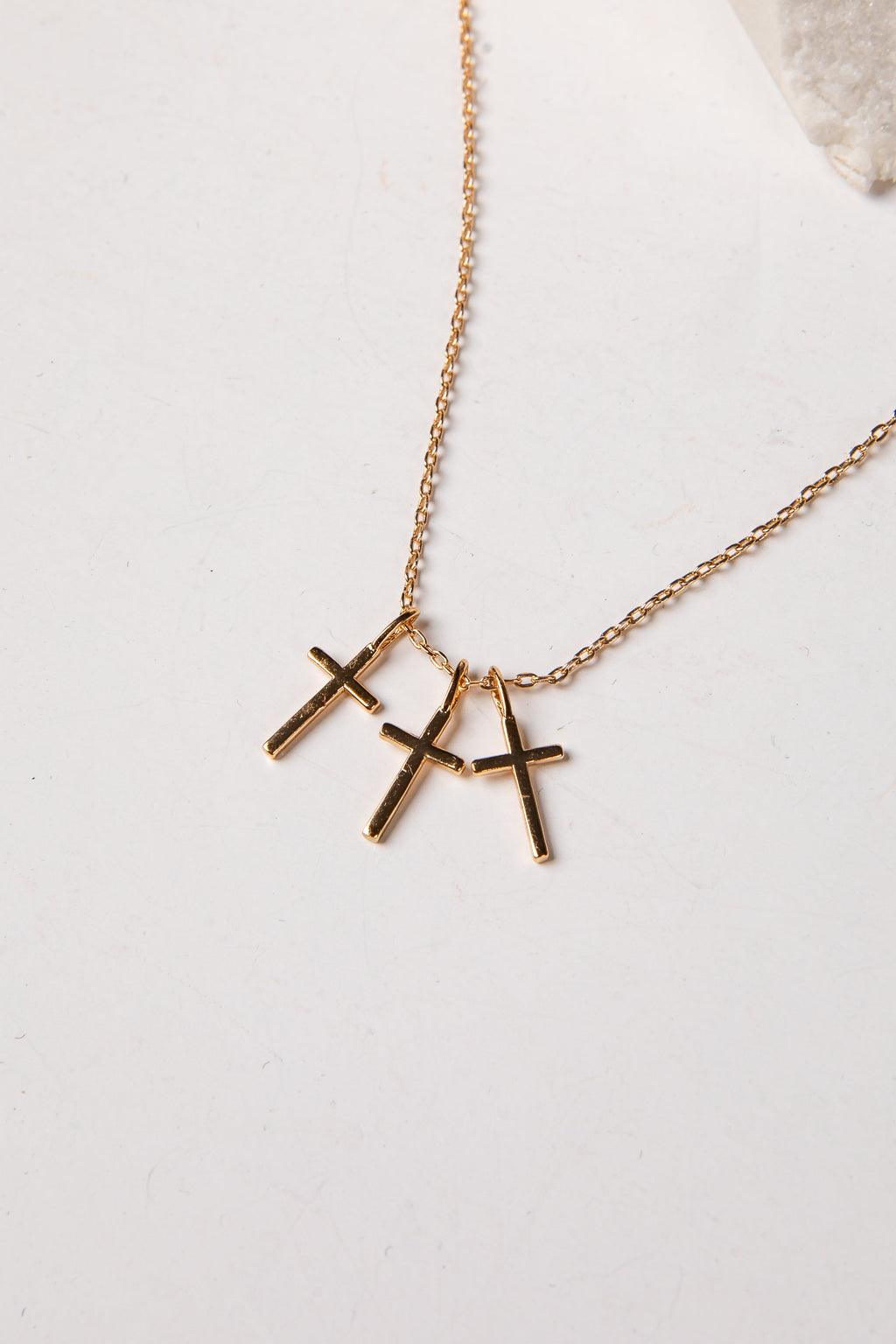 Alora Gold Cross Necklace