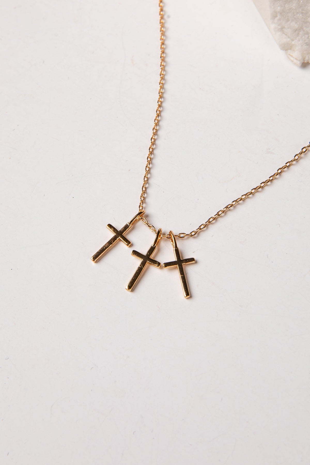 Alora Gold Cross Necklace