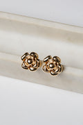 Camille Gold Floral Stud Earrings