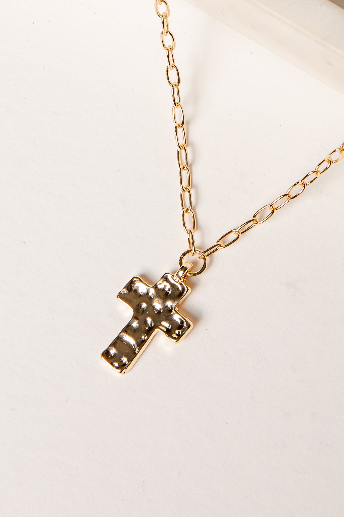 Bree Cross Charm Necklace
