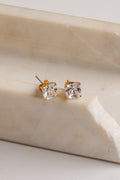 Braelyn Gold Rhinestone Stud Earrings