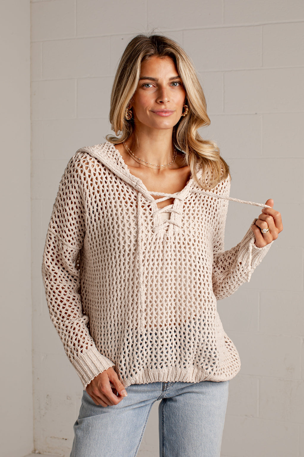 Autumn Air Open Knit Sweater
