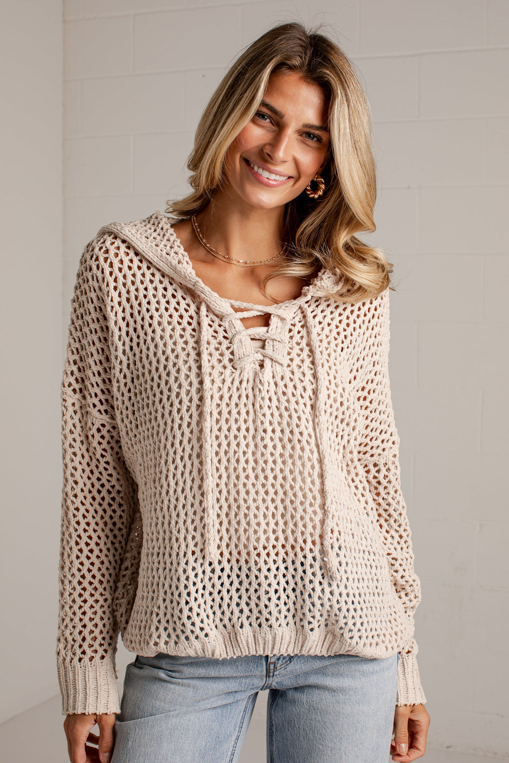 Autumn Air Open Knit Sweater