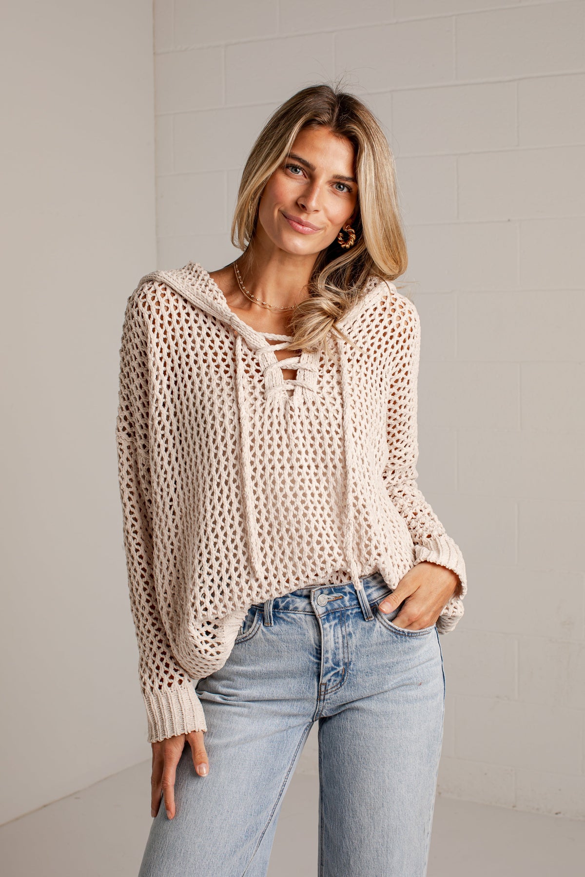 Autumn Air Open Knit Sweater