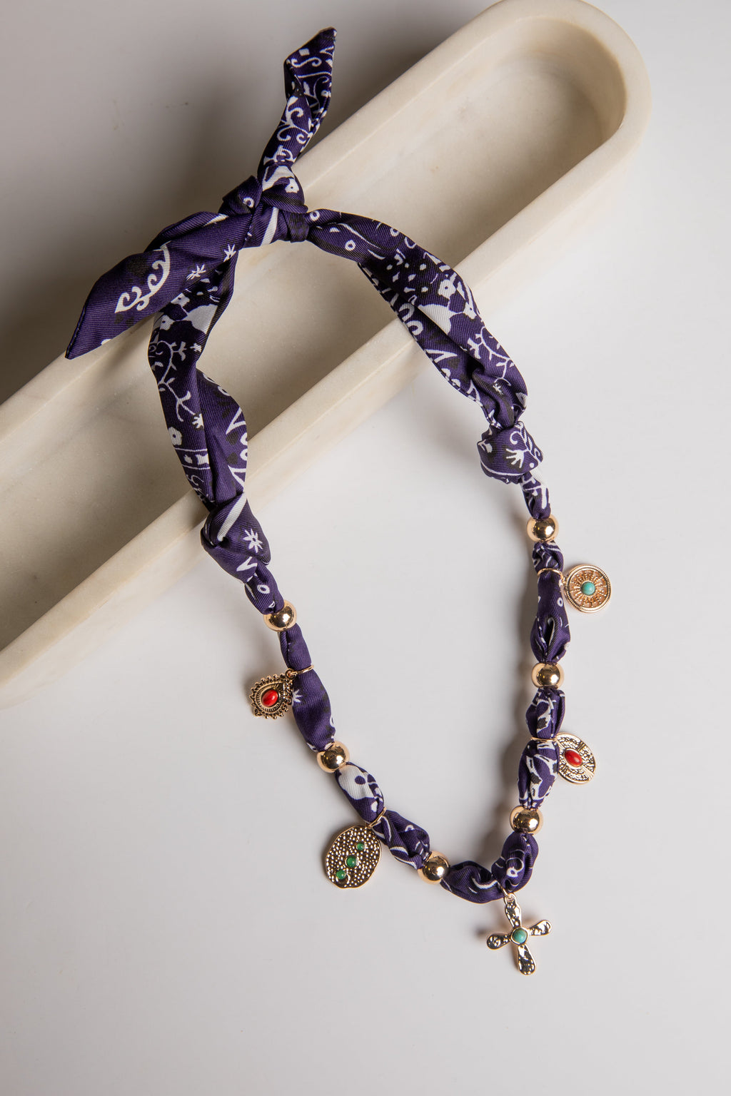 Alexis Bandana Charm Necklace