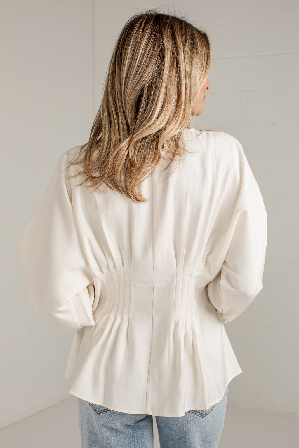 Chic Impression Peplum Button-Front Blouse