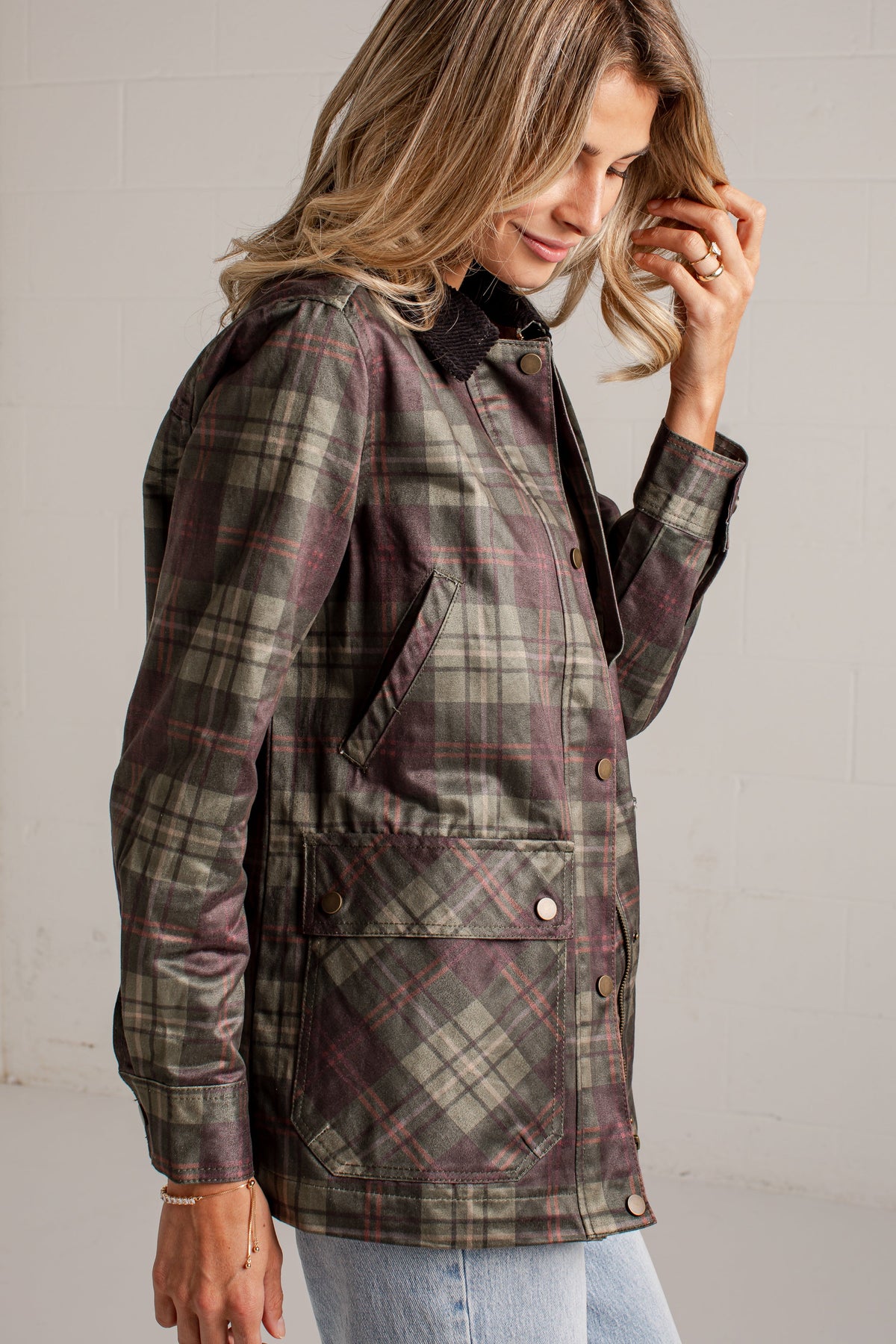 Autumn Agenda Olive Plaid Jacket