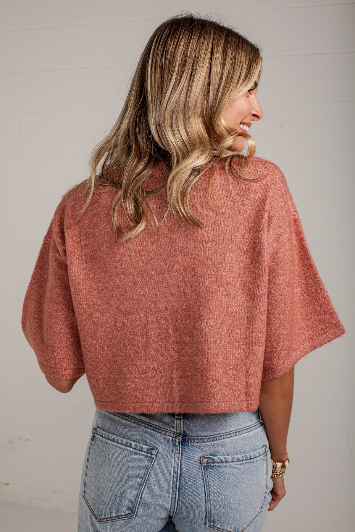 Cozy Perspective Rose Pink Sweater