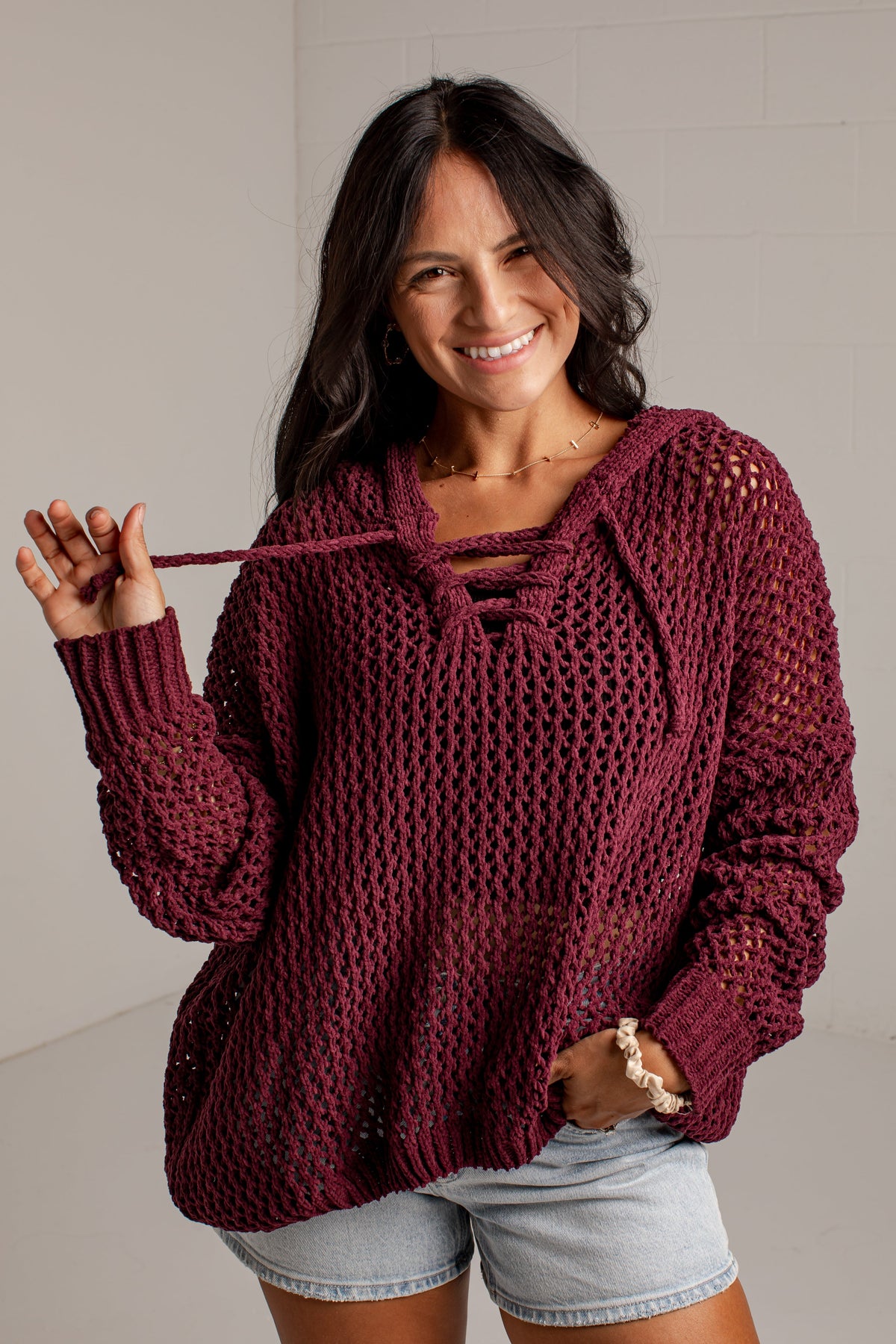 Autumn Air Open Knit Sweater