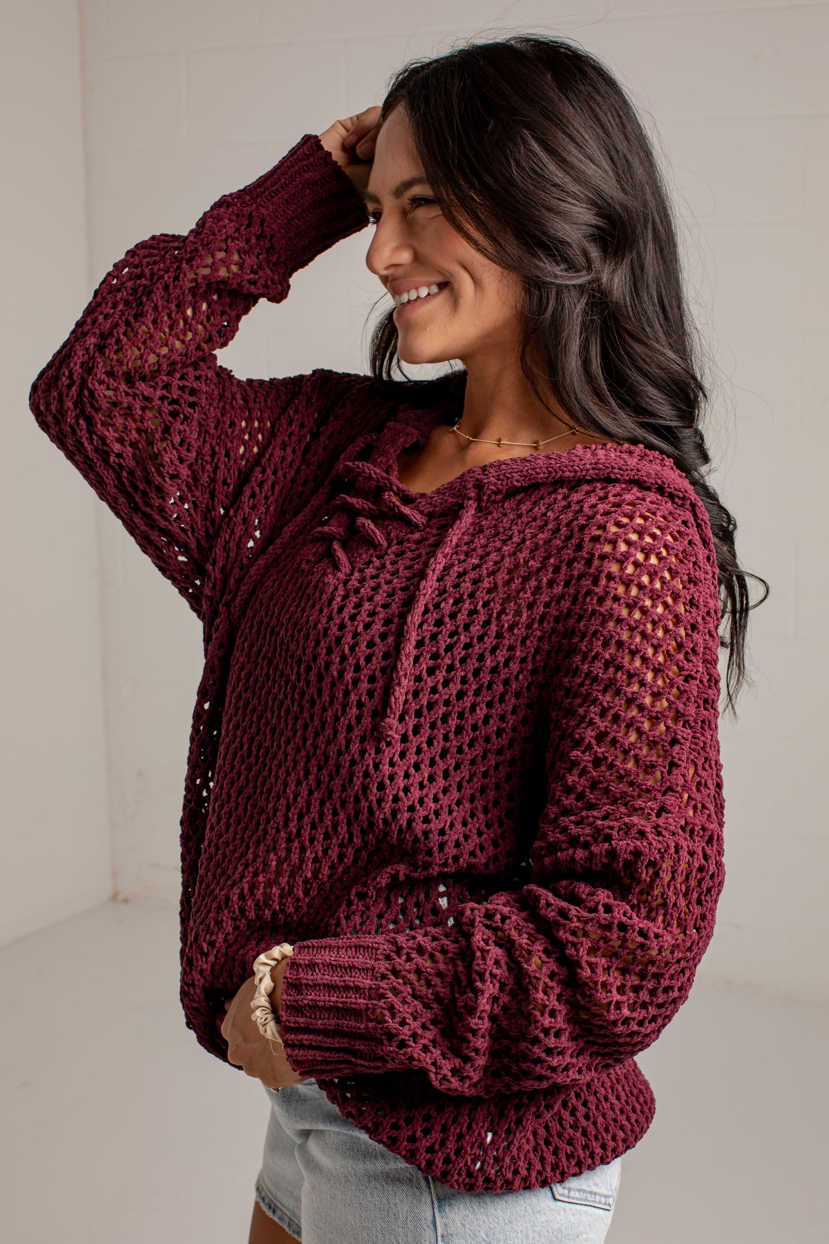 Autumn Air Open Knit Sweater