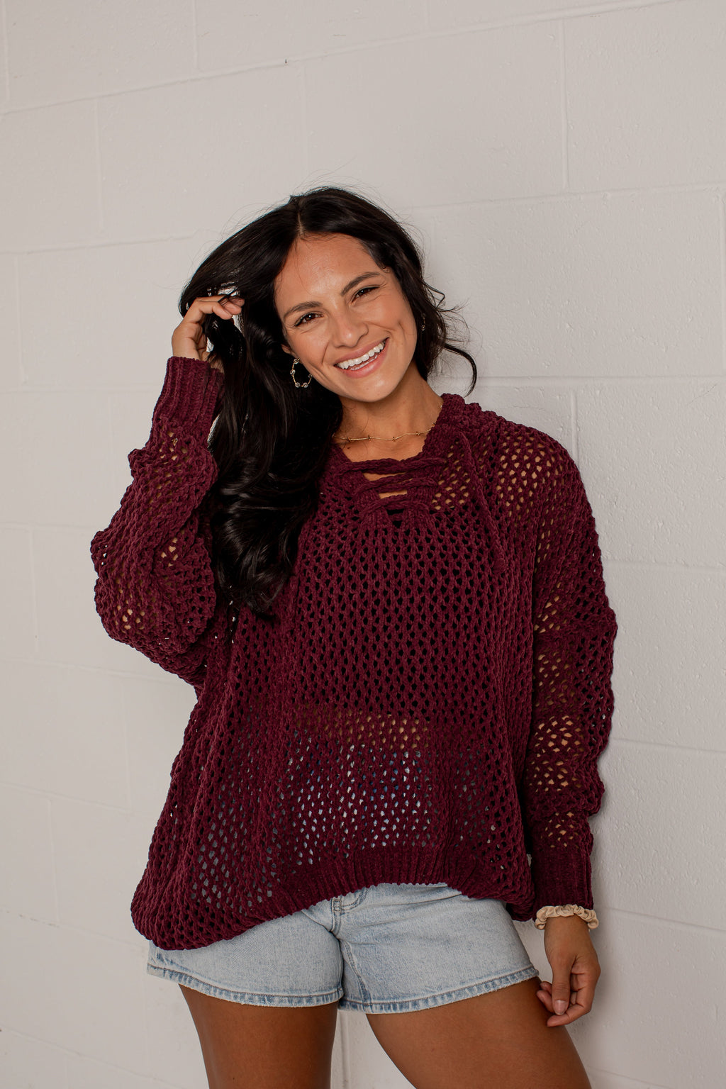 Autumn Air Open Knit Sweater