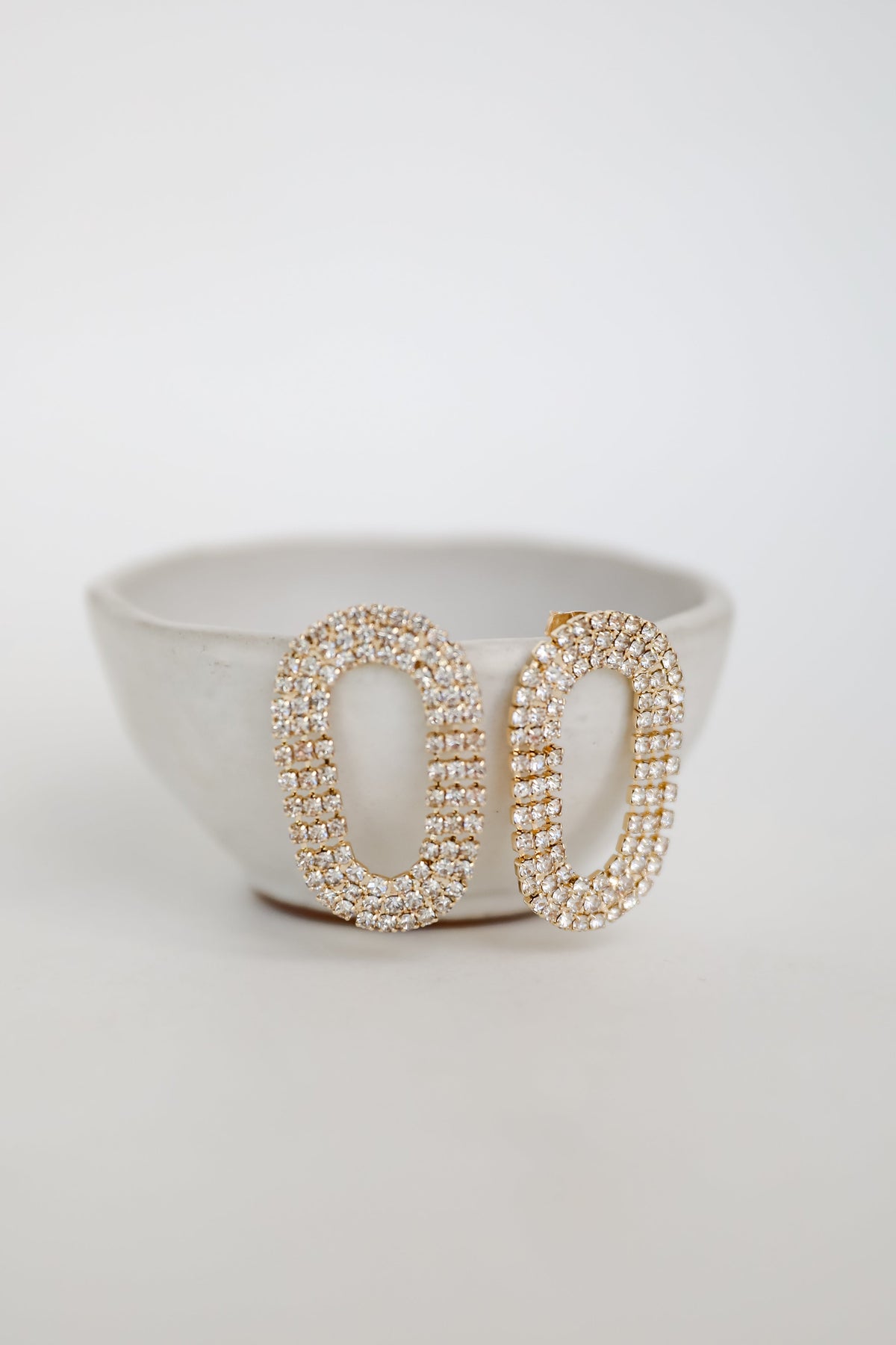 Blair Gold Rhinestone Statement Earrings