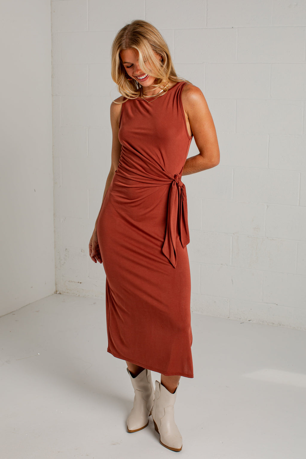 An Evening Away Draped Maxi Dress
